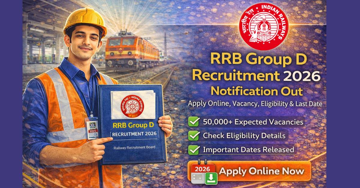 RRB Group D Recruitment 2026 Notification Out – Apply Online, Vacancy, Eligibility & Last Date